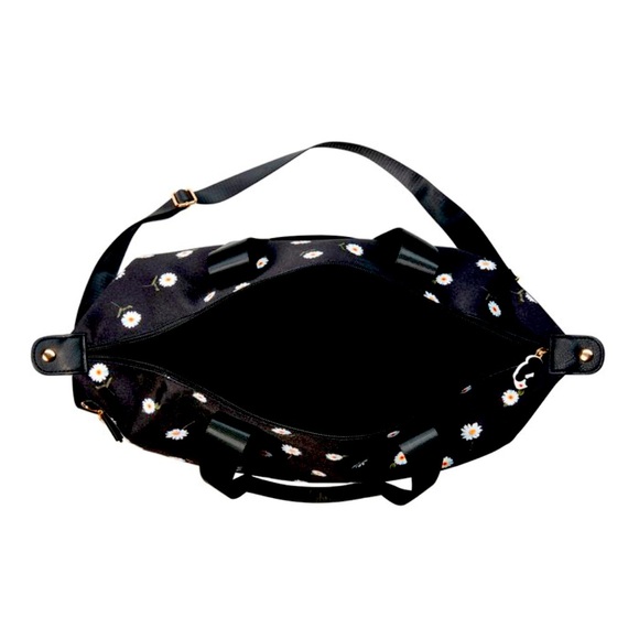 NEW Alice+Olivia Duffel Bag Daisy Pattern Removable Shoulder Strap & Zipper … - Picture 4 of 8